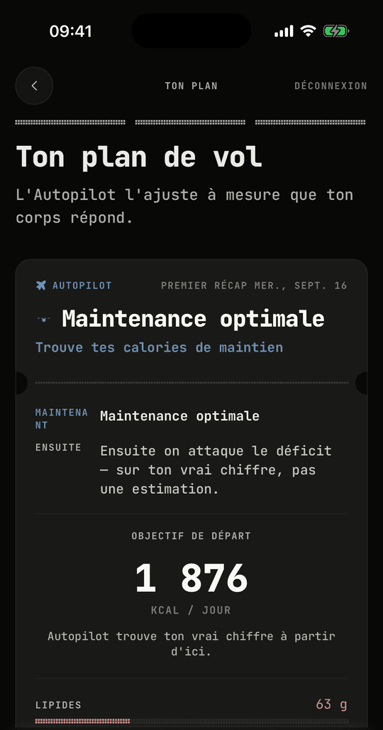 Le plan de vol : maintenant, ensuite, premier récap et objectif de départ